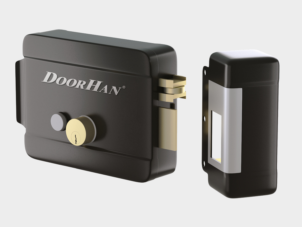 Замок накладной электромеханический серии dh-lock.